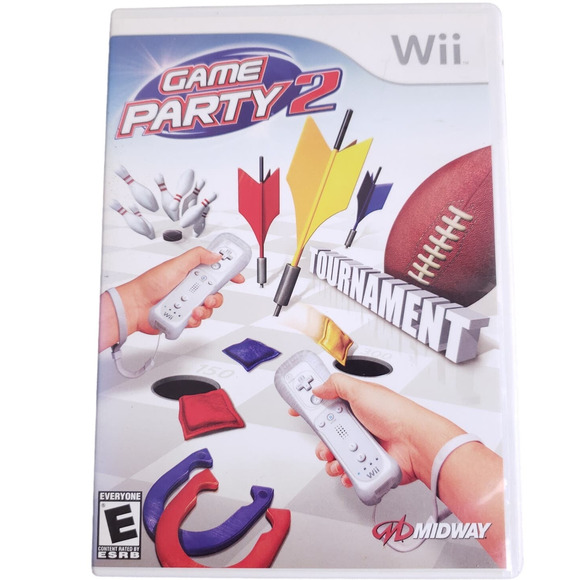 Game Party 2 Nintendo Wii Tournament Family Party Game Complete Tested - Picture 1 of 3